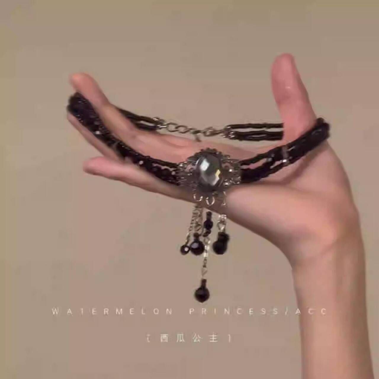 Dark Cross Necklace