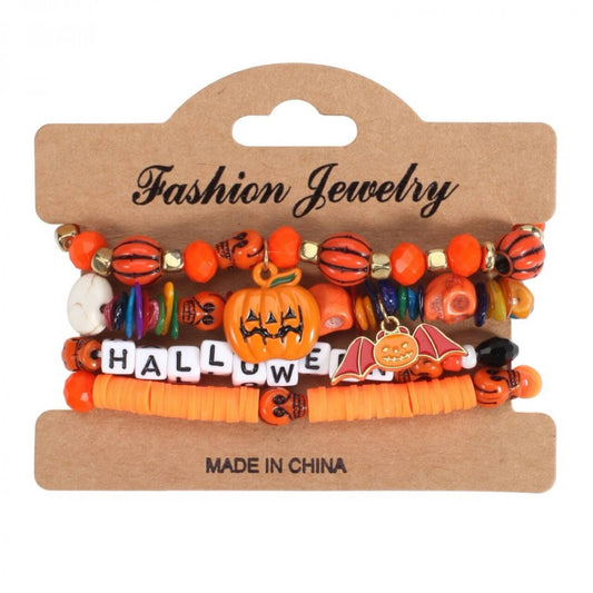 Halloween Pumpkin Layered Bracelet