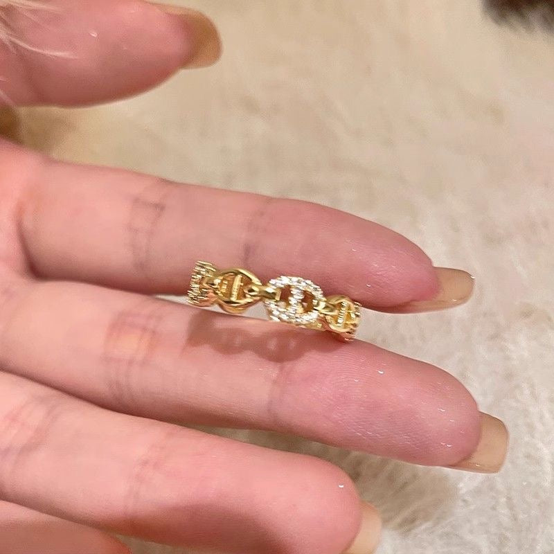 Luxury Sparkling Open Band Ring