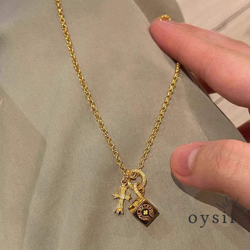 Cross Elegance — Minimalist Cross Pendant Necklace