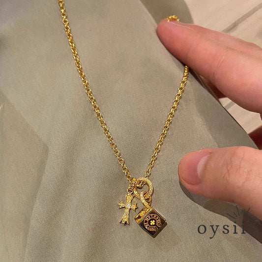 Cross Elegance — Minimalist Cross Pendant Necklace