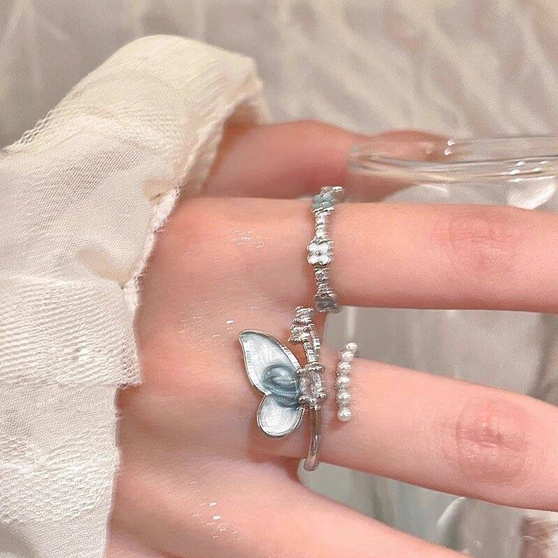 Blue Elegant Stackable Ring