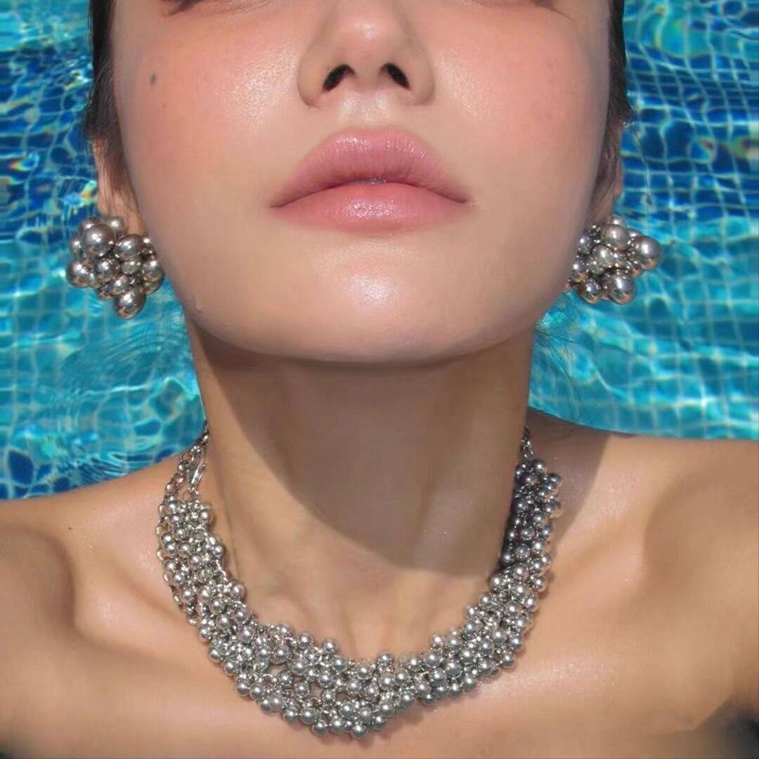 Multi-Bead Stud Earrings