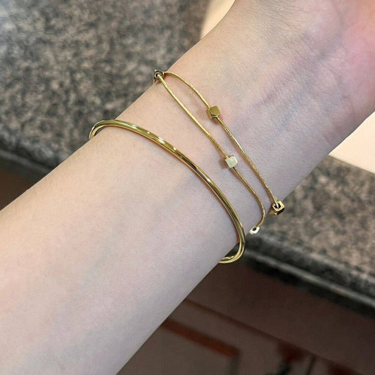 Square Double-Layer Bracelet Set