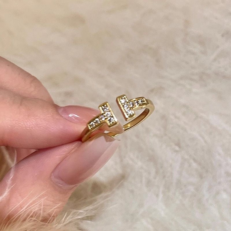 Luxury Sparkling Open Band Ring