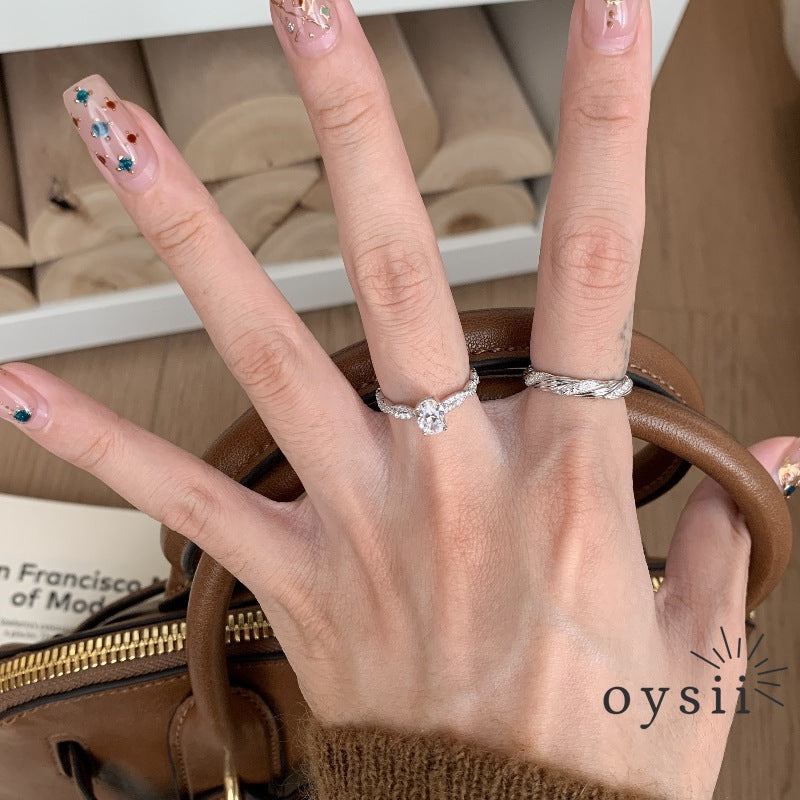 Twist Elegance — Vintage Braided Diamond Ring