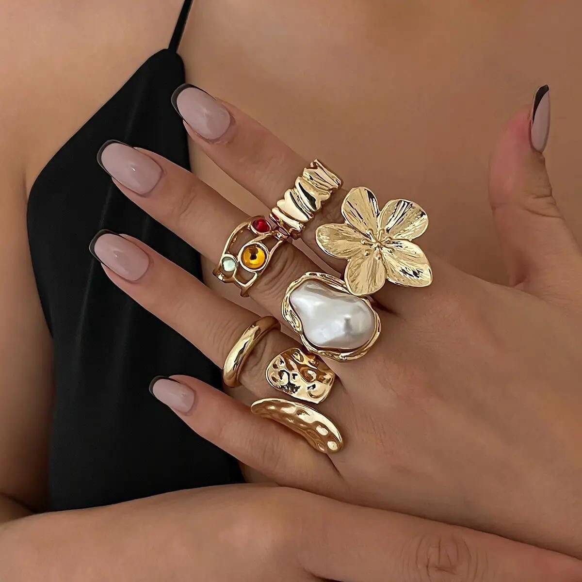 Artistic Open Ring Set