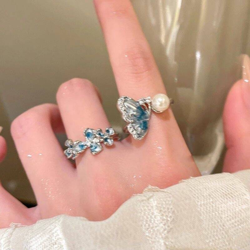Blue Elegant Stackable Ring
