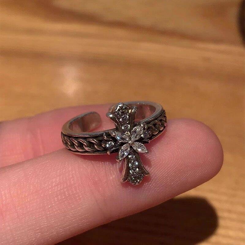 Cross Open Ring Set