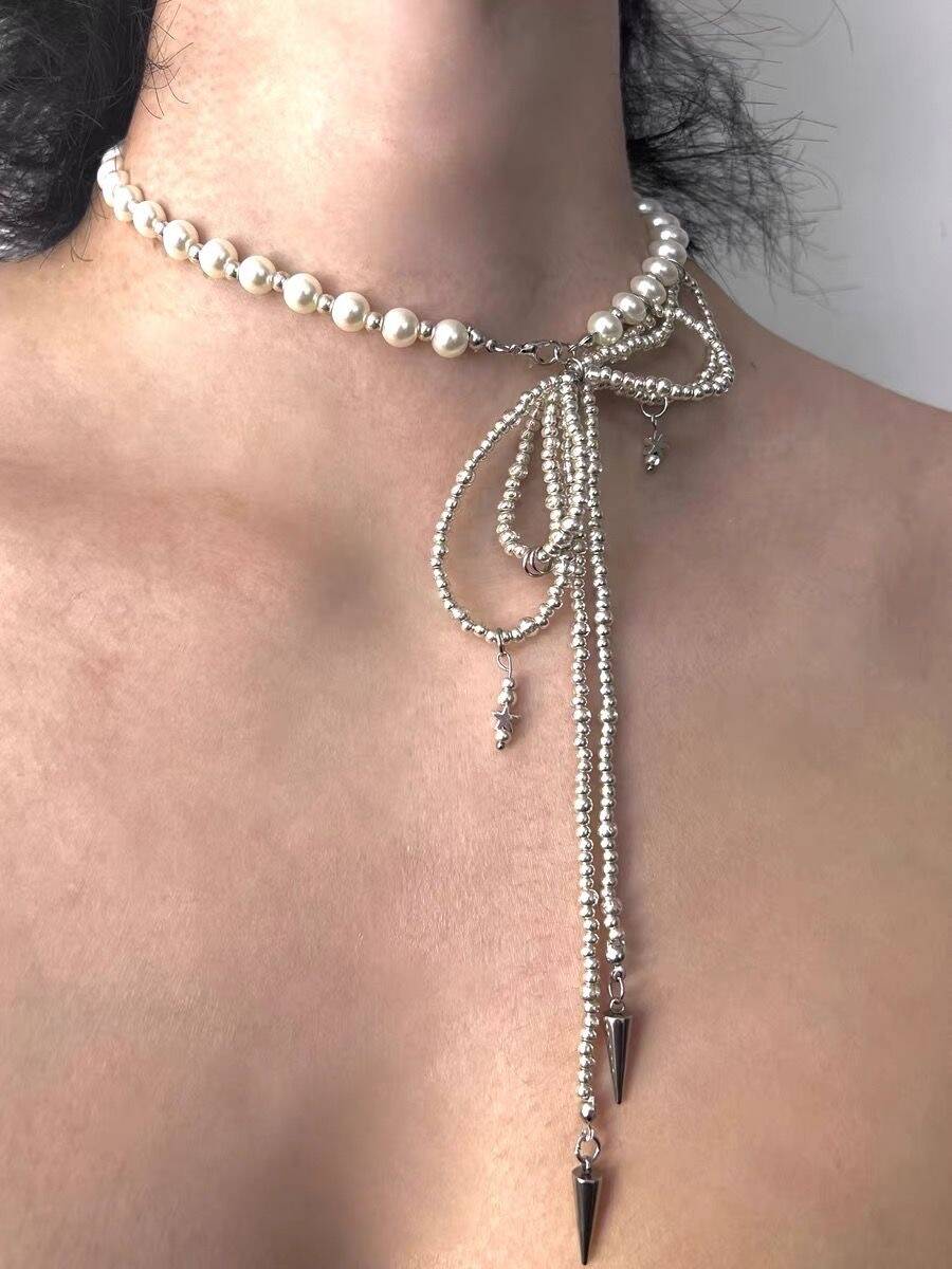 Tassel Bow Necklace
