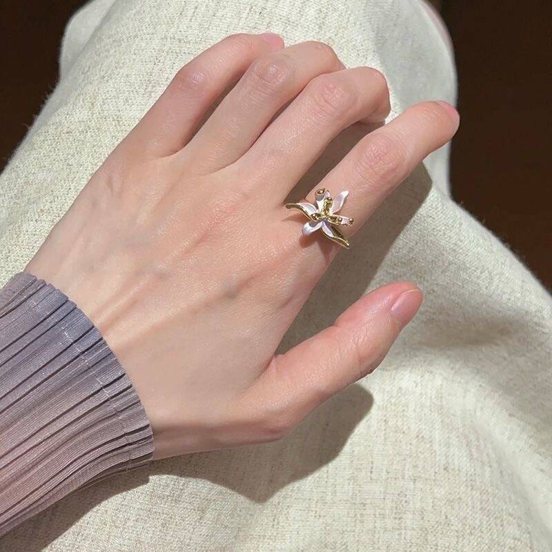 Summer Floral Ring Set of 5