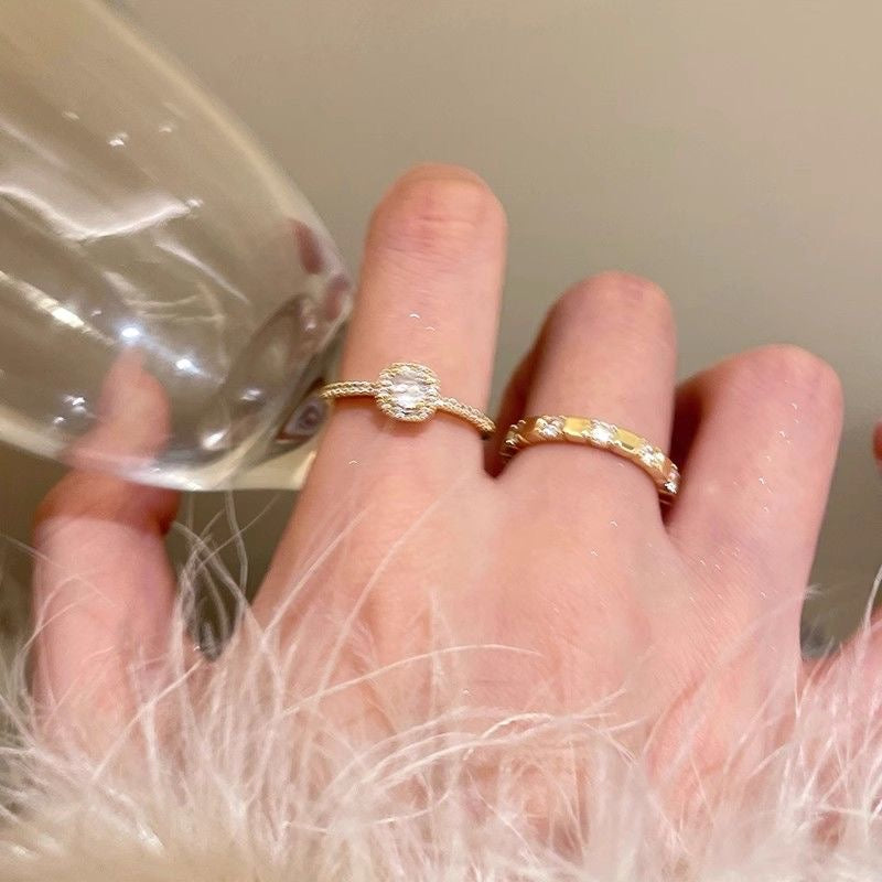 Luxury Sparkling Open Band Ring
