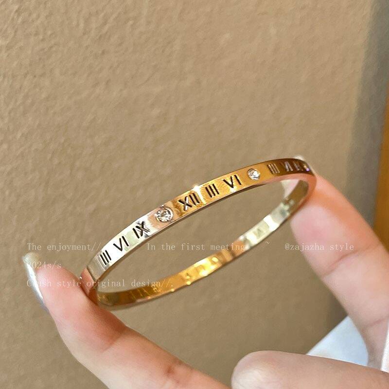 Rose Gold Stainless Steel Bracelet Set