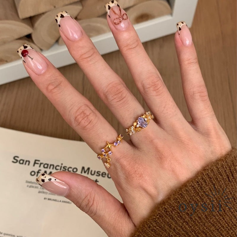 Imperial Bloom — Vintage Starry Tassel Bauhinia Ring