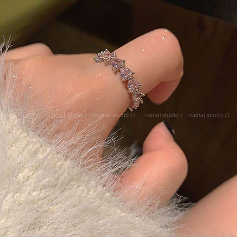 Pink Diamond Ring Set