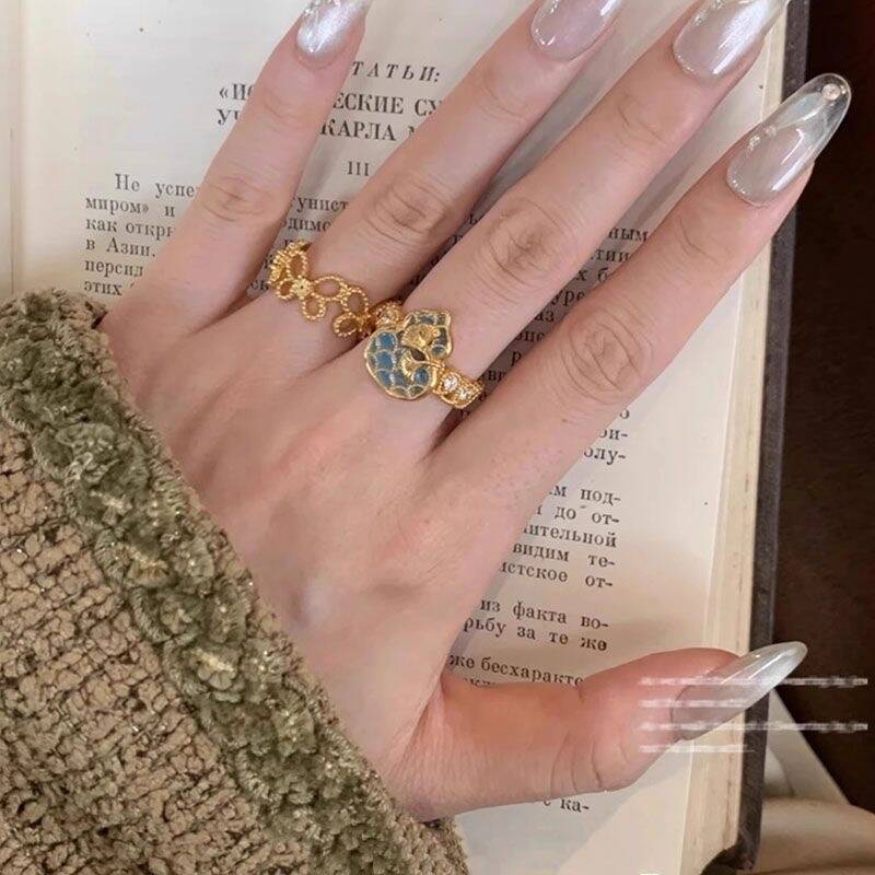 Gold Luxury Minimalist Ring Set