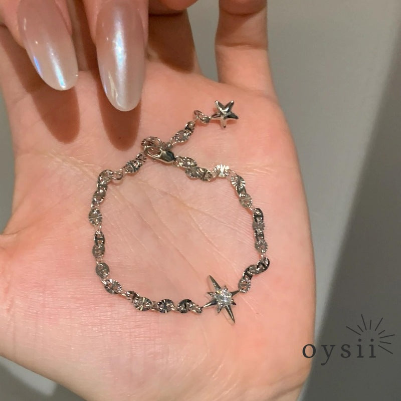 Octant Charm — French Vintage Eight-Point Star Bracelet