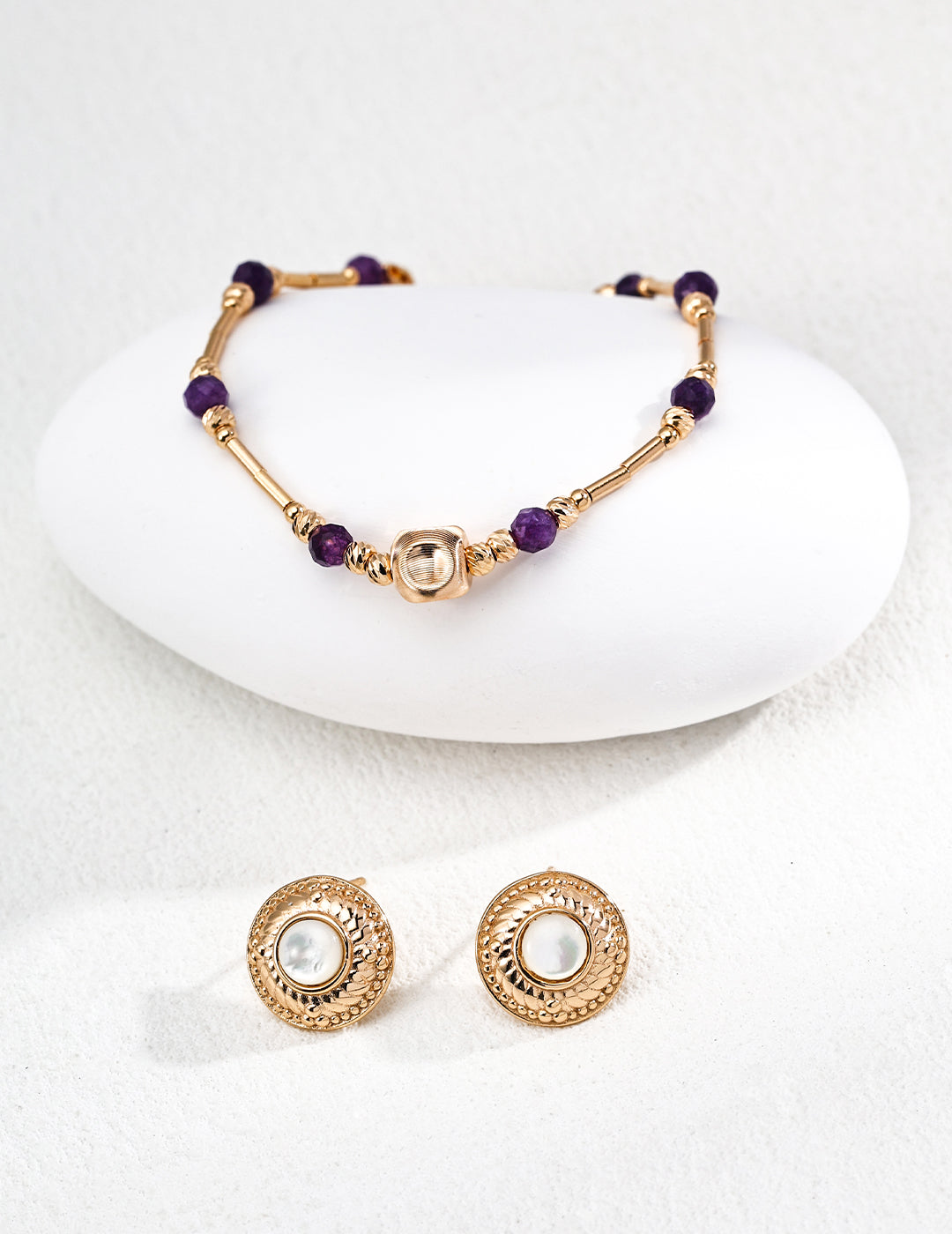 Amethyst Crystal Wealth Bracelet with S925 Silver - Elegant Amethyst Jewelry, Timeless Silver Bracelet, Handmade Gemstone Bracelet, Luxury Amethyst Accessories