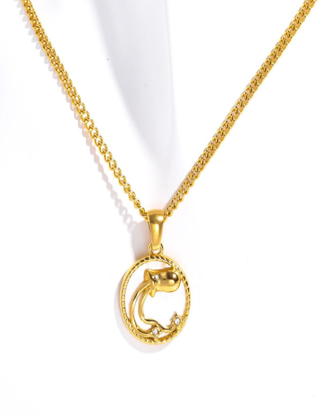 Zodiac Pearl Necklace – Personalized Constellation Pendant with Real Freshwater Pearl