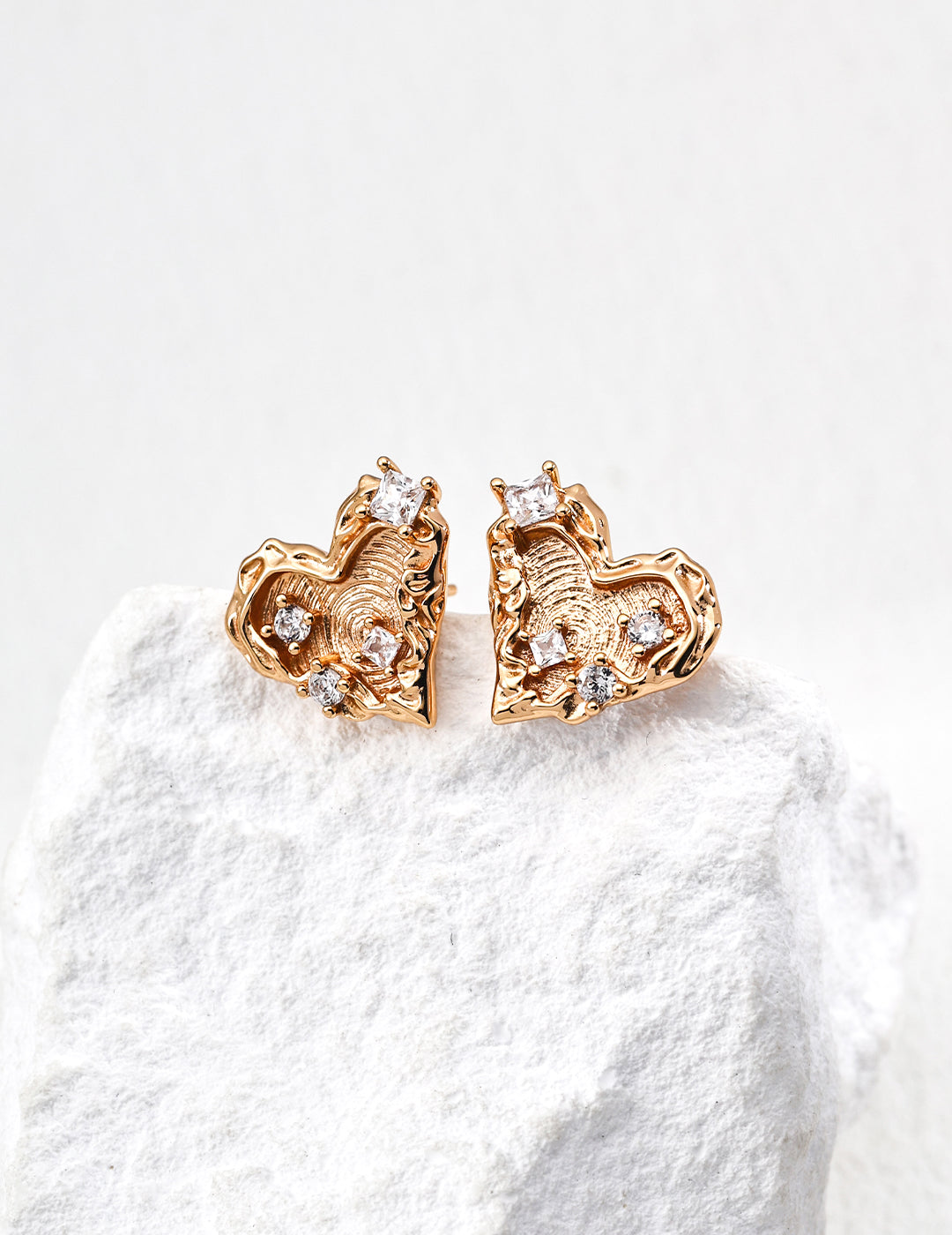Classic vintage-inspired zircon stone earrings, elegant retro jewelry for women