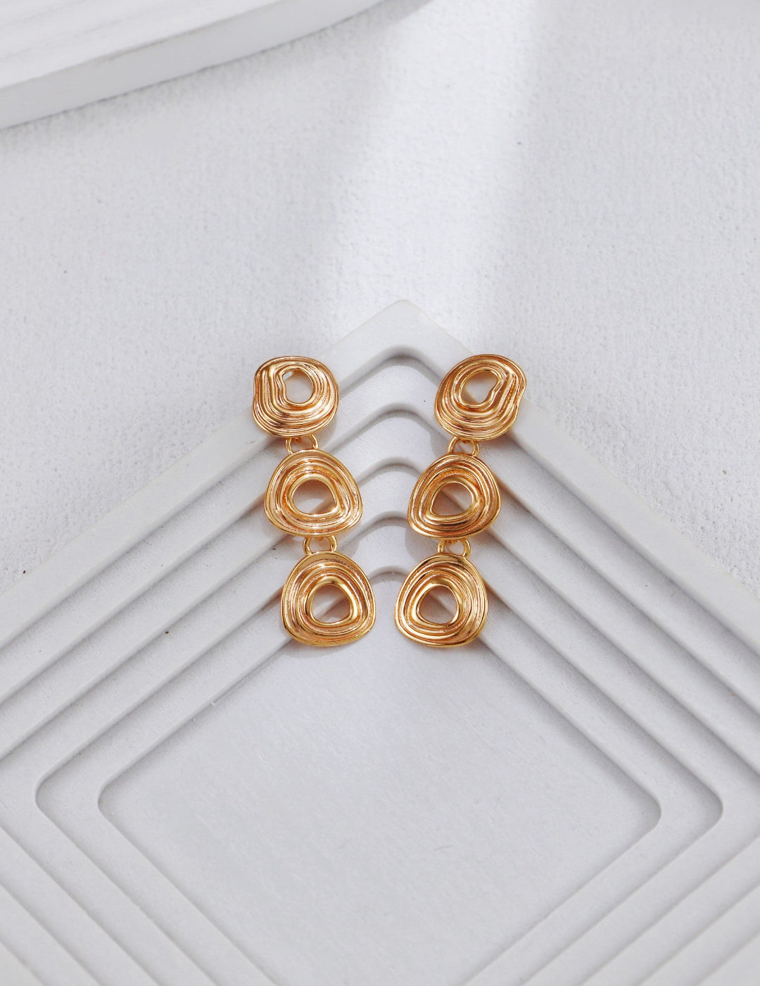 Elegant 925 silver spiral wave drop earrings, versatile handmade jewelry gift