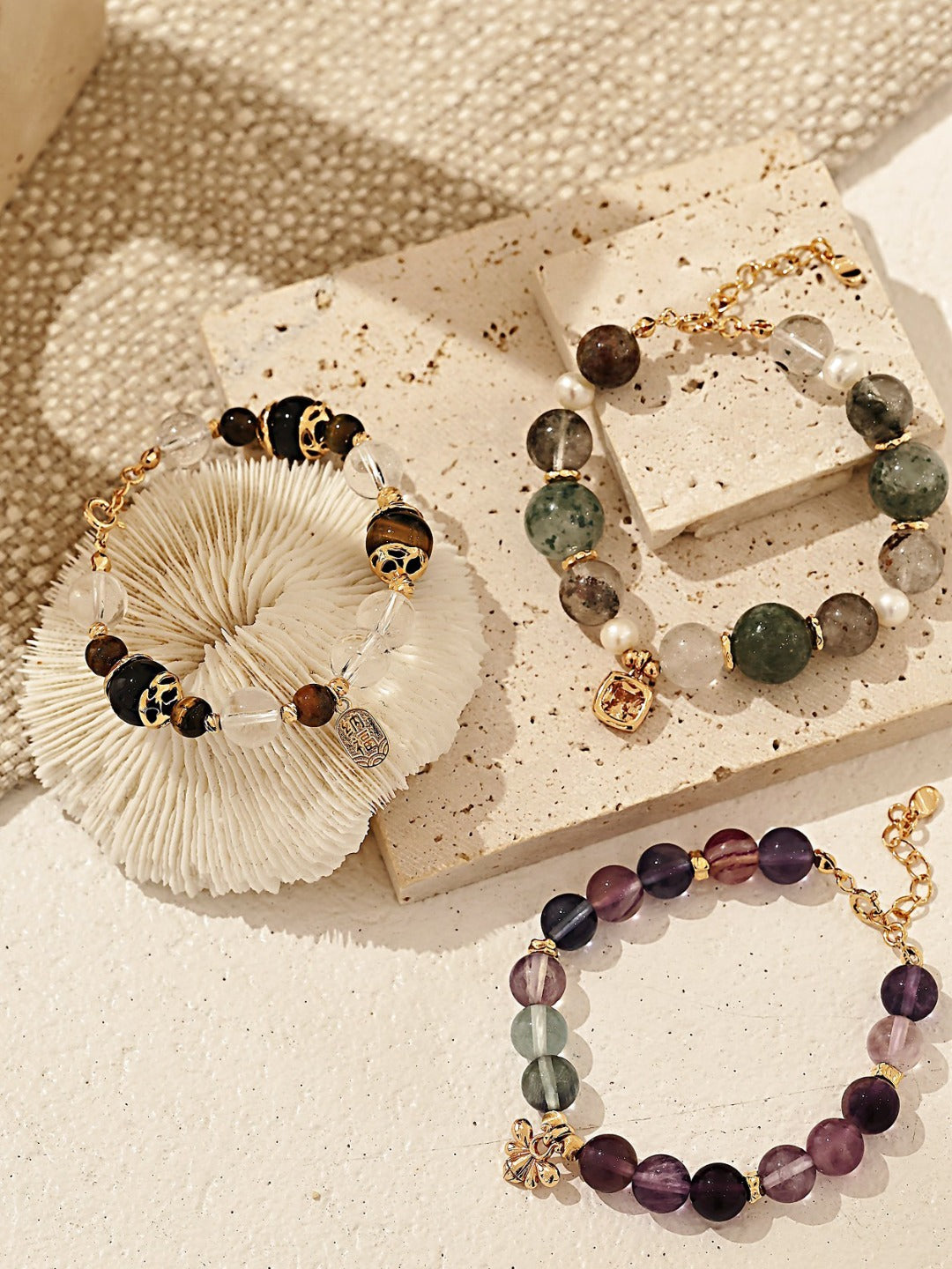 Handmade S925 silver gemstone bracelet designed to attract wealth, abundance, and positive energy — featuring natural crystals known for prosperity and protection. A perfect spiritual jewelry piece for manifesting intentions and mindful living