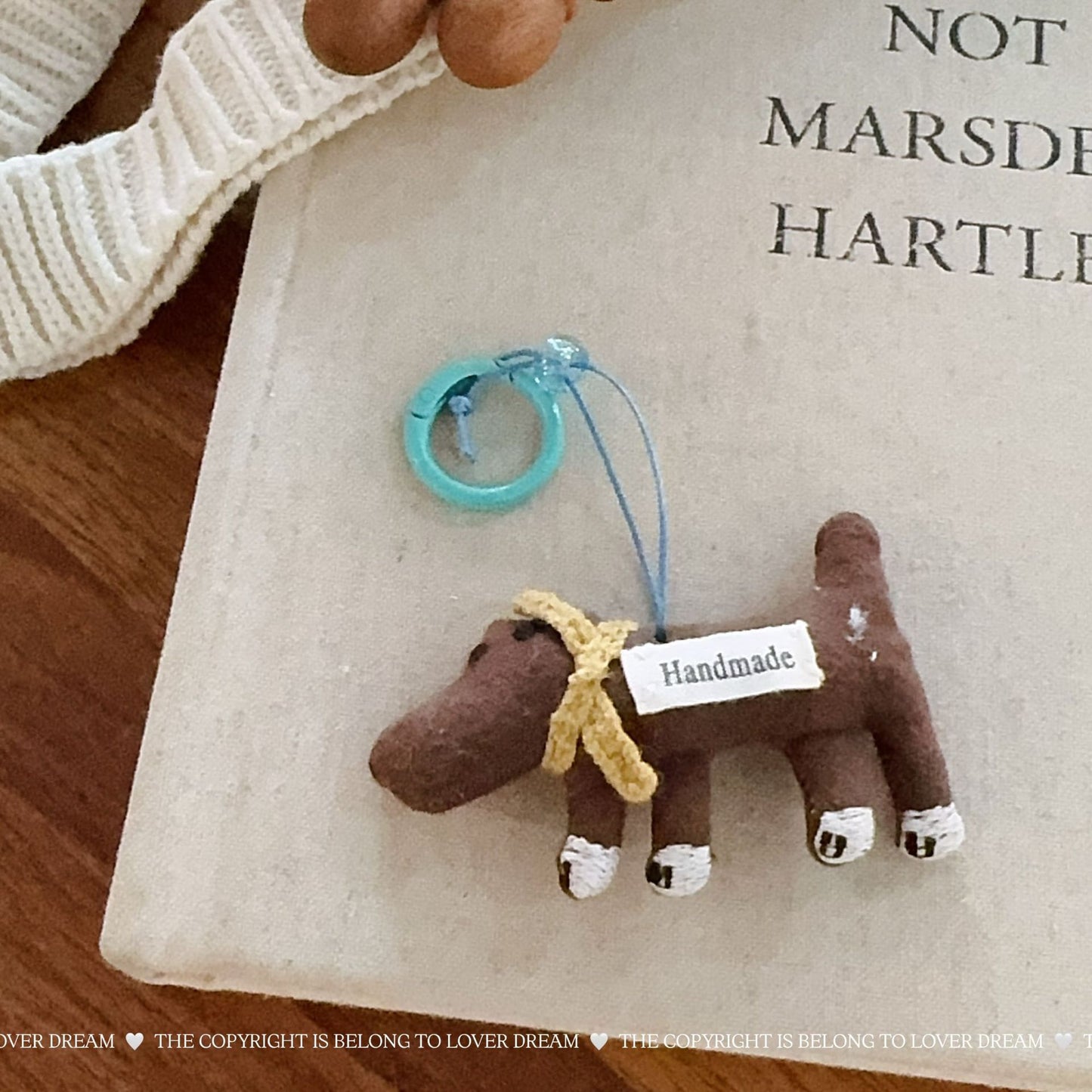 Padded Mushroom & Dog Keychain