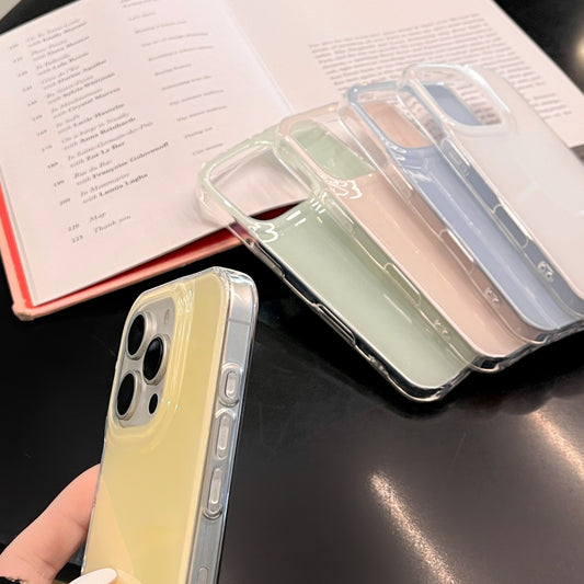 Jelly double-layer suitable for iPhone16 summer candy color mobile phone case Apple 15promax simple solid color protection