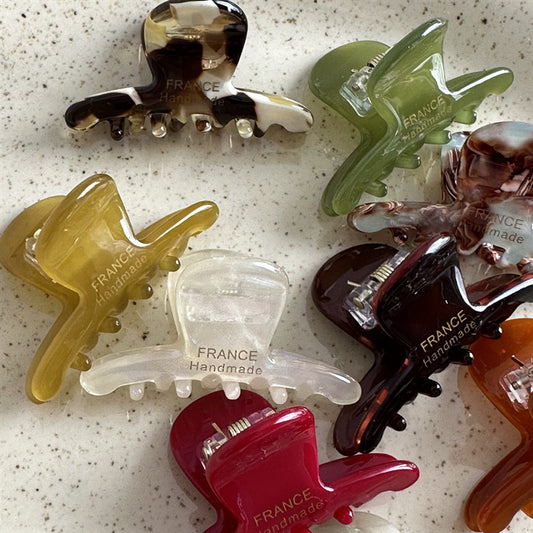 Mini Gold-Acetate Hair Claw