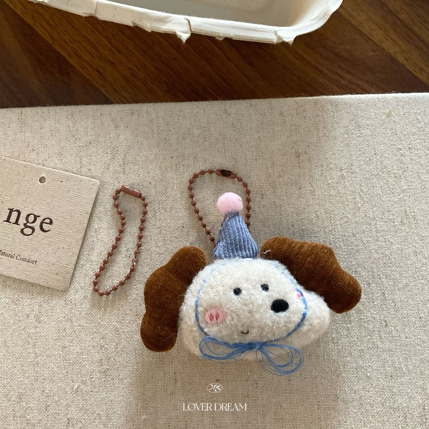 Red Christmas Bear & Cherry Keychain