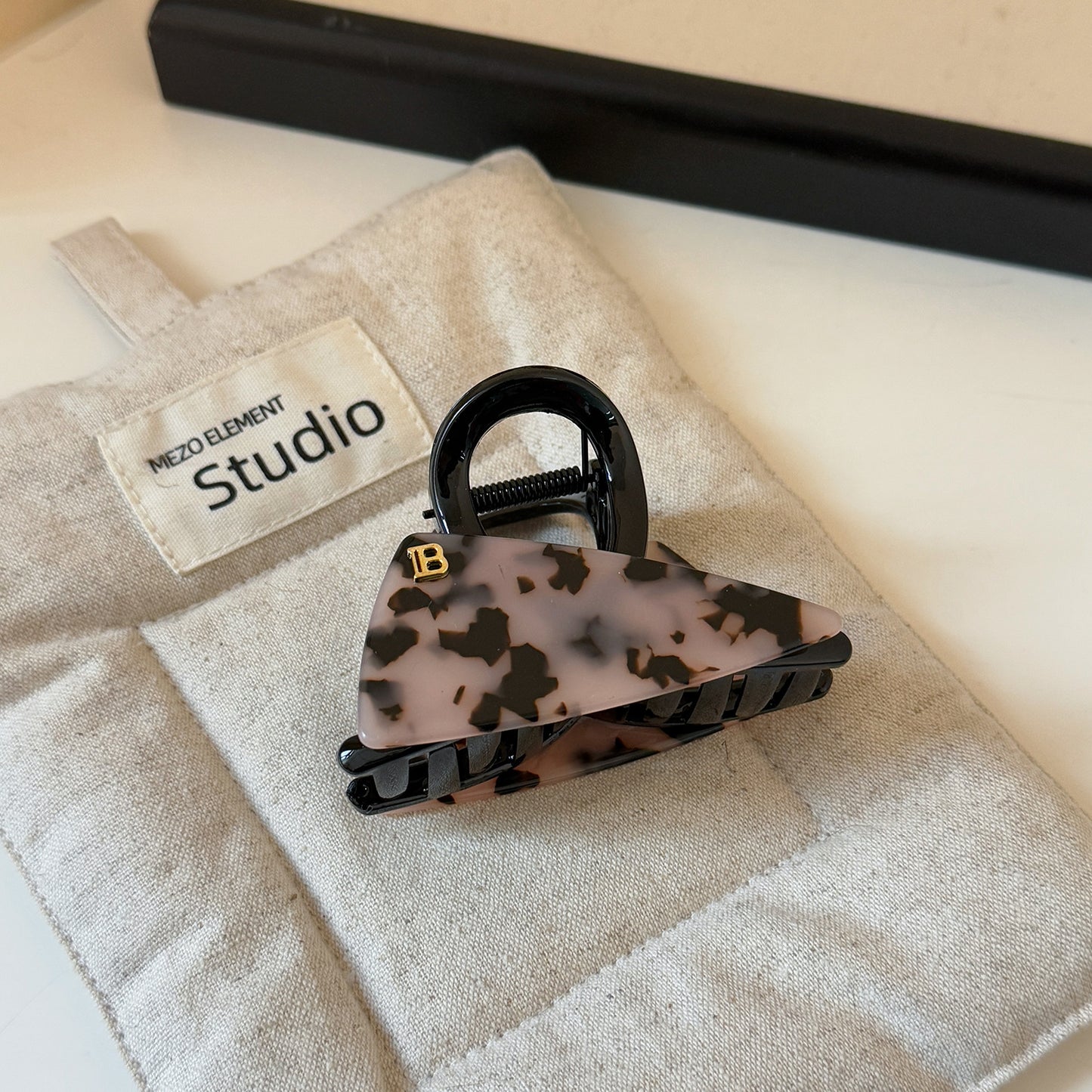 Triangle Acetate Half-Up Hair Claw