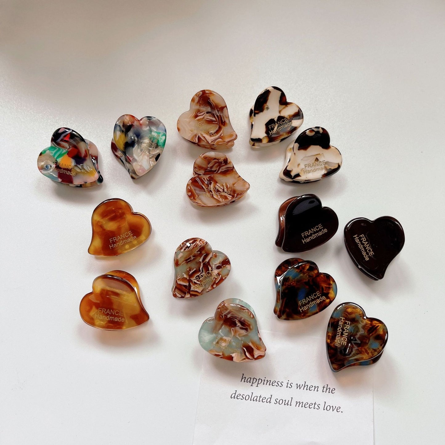 Mini Heart Hair Claw Clip