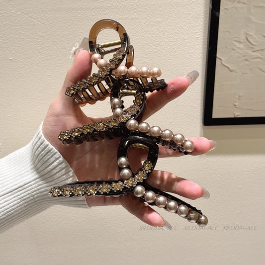 Luxury Pearl Rhinestone Hair Clip