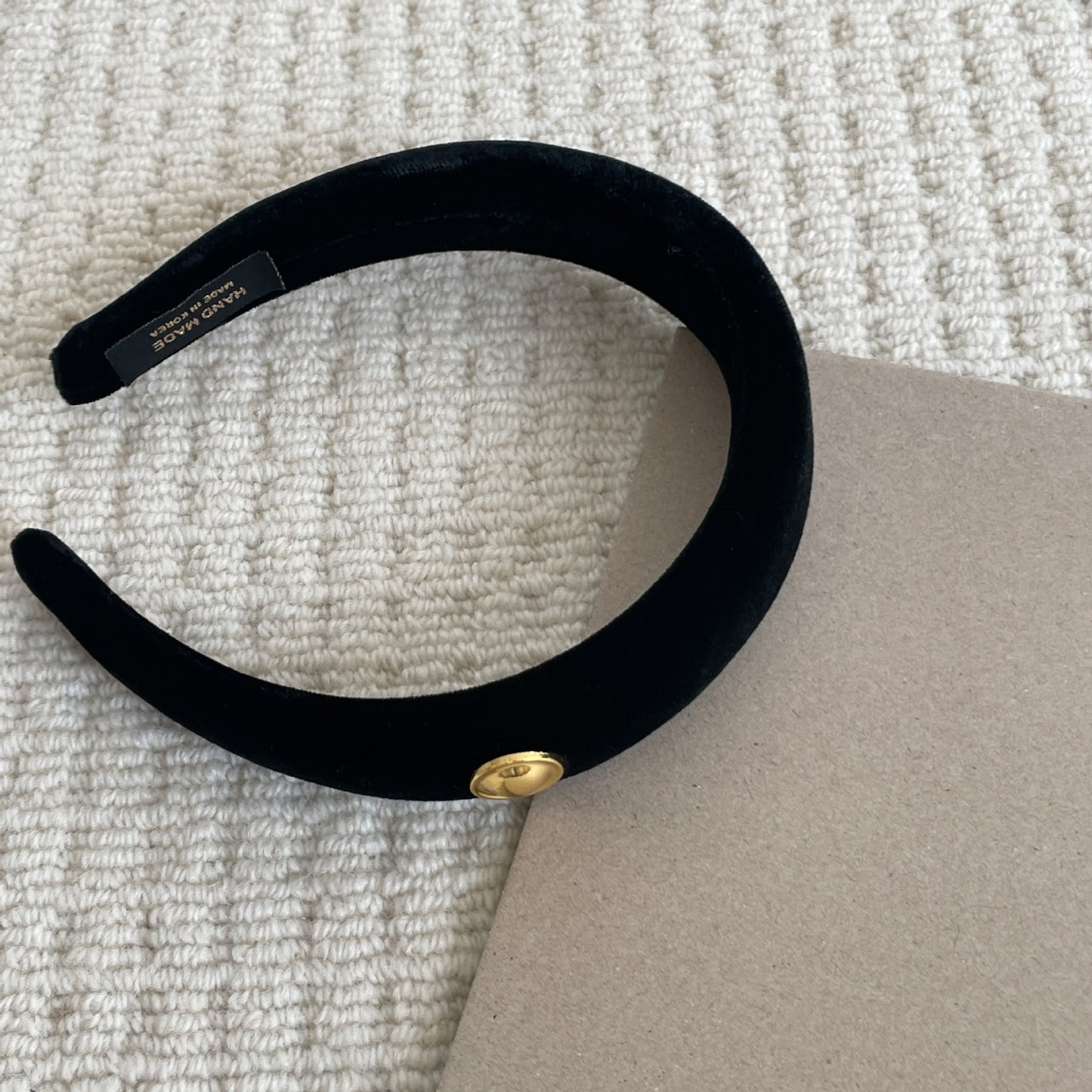 Black Velvet Gold-Label Headband