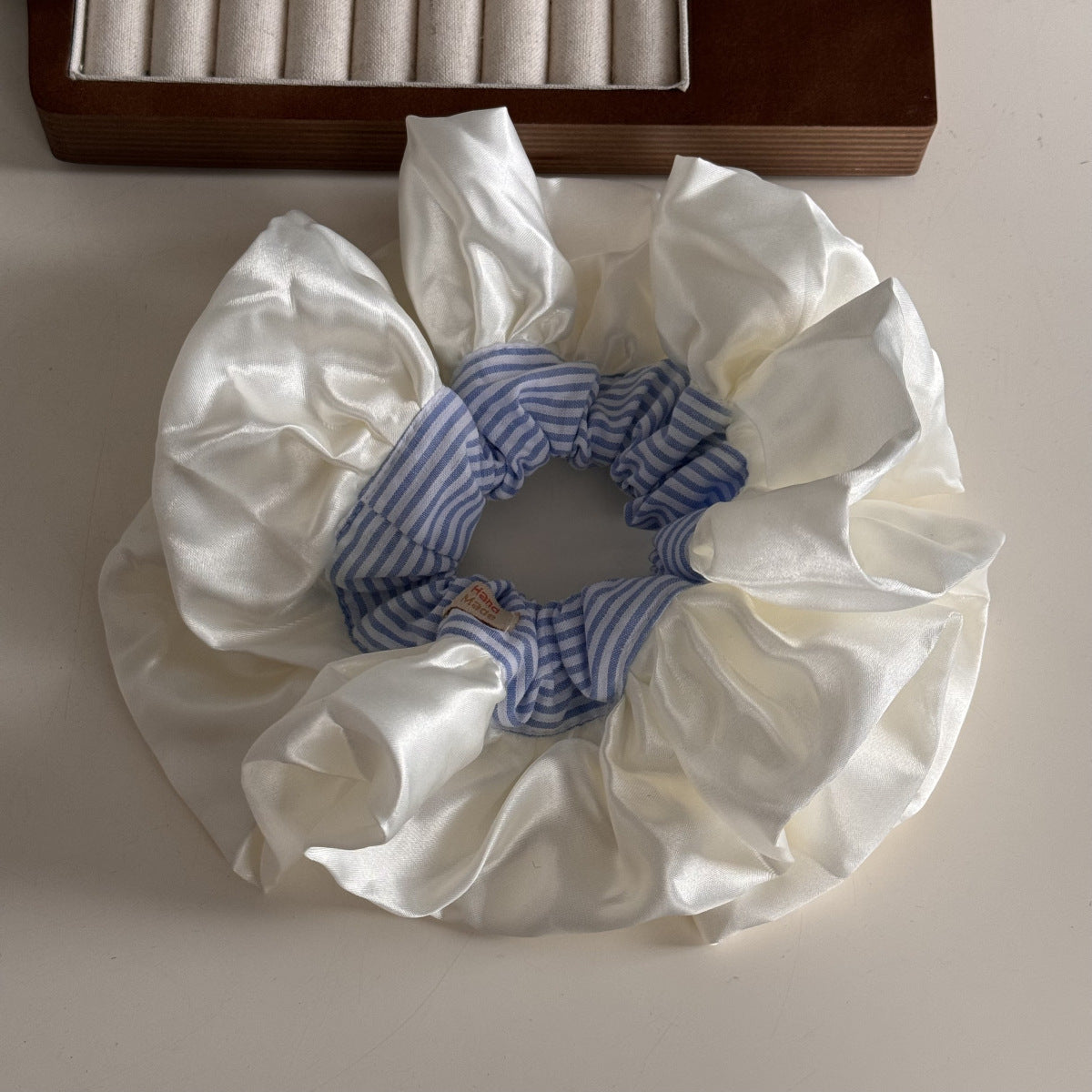 Large Satin Ruffle Ballet Scrunchie