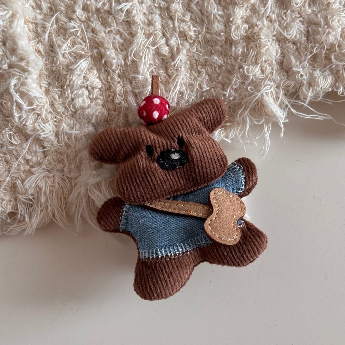 Cute Puppy Bow Claw Clip