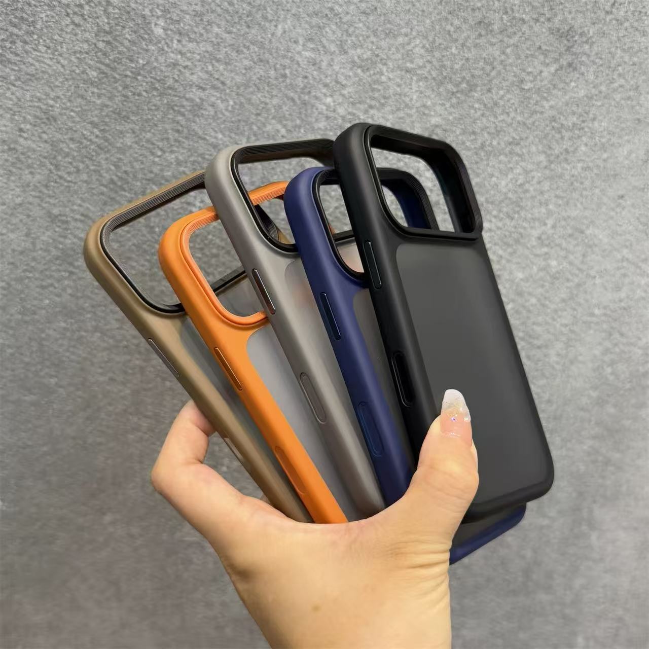 Matte Frosted Shockproof iPhone Case