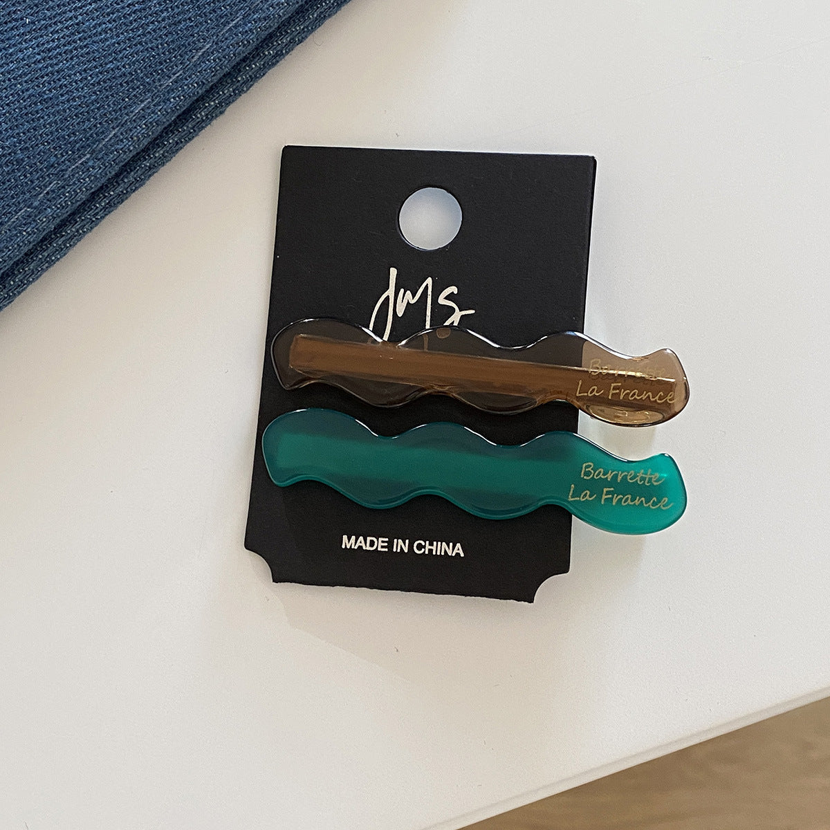 Korean Wave Acetate Hair Clip Set