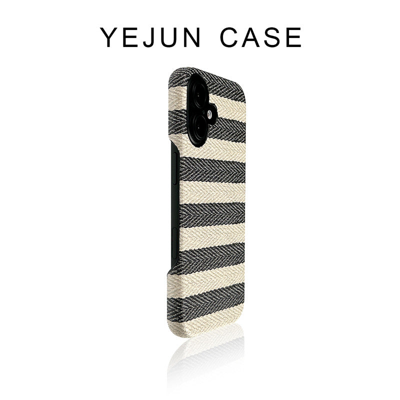 Stripe Fabric iPhone Case (Multi-Color Options)