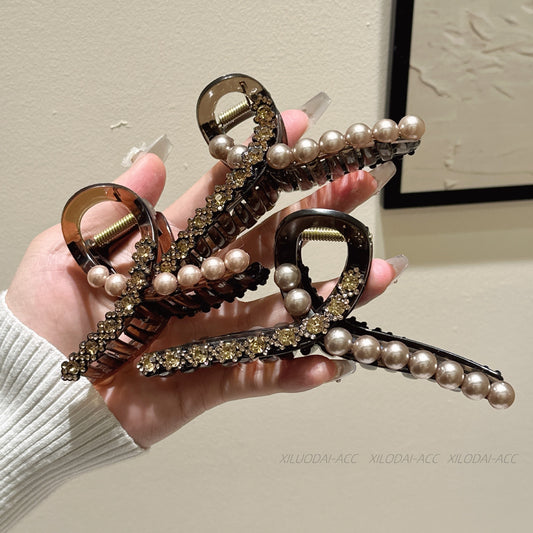 Luxury Pearl Rhinestone Hair Clip