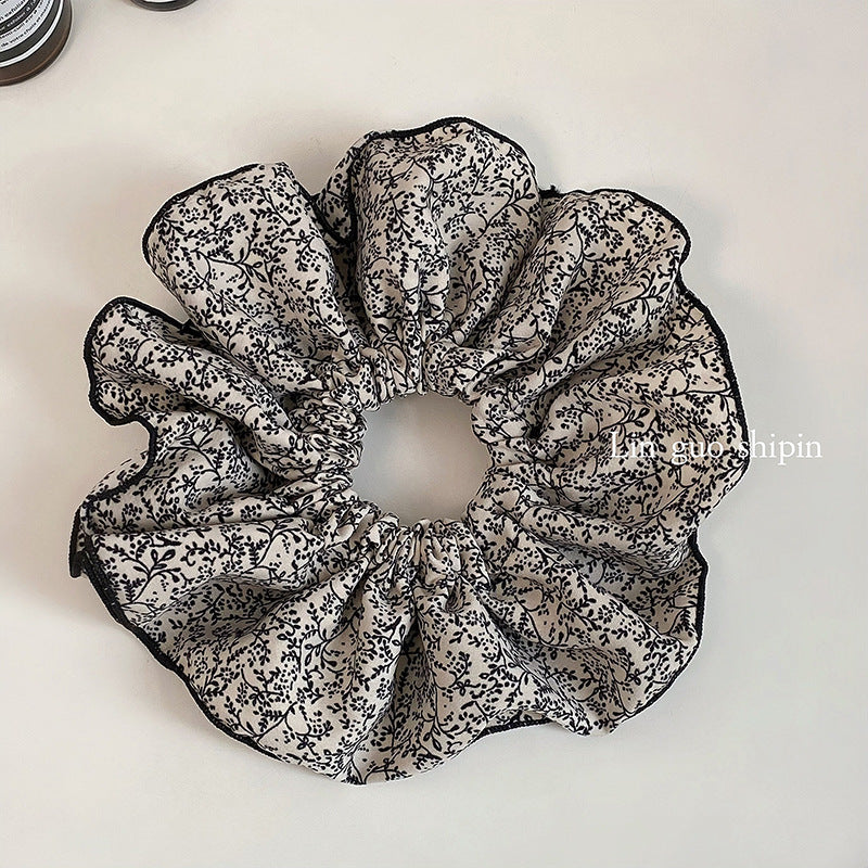 Luxury Floral Layered Scrunchie
