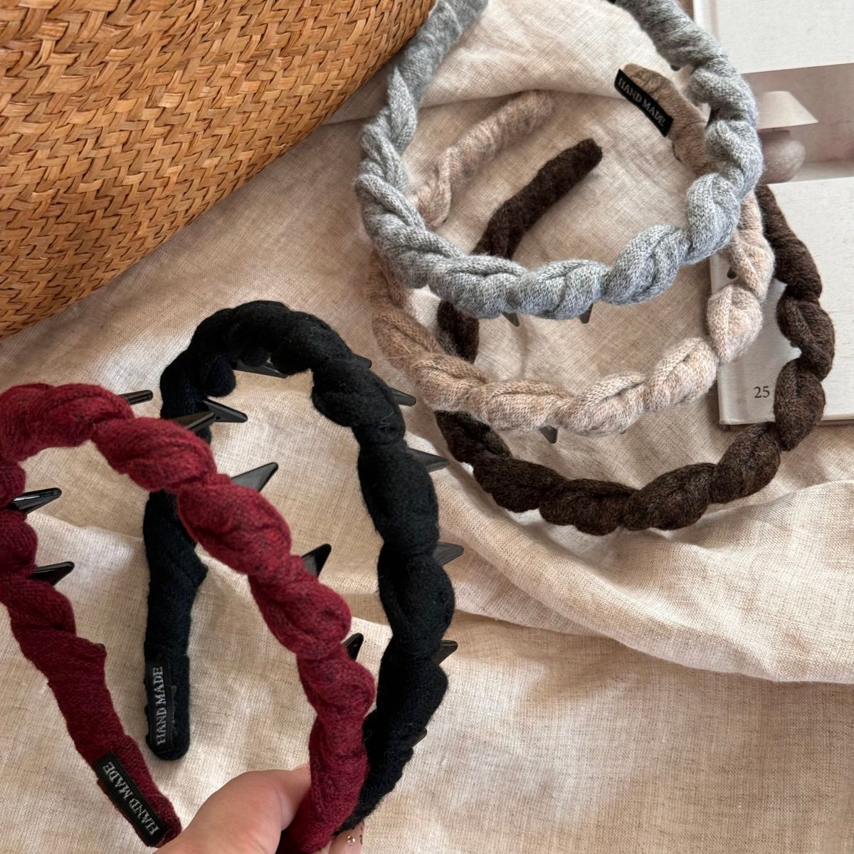 Twisted Braided Wide-Tooth Headband