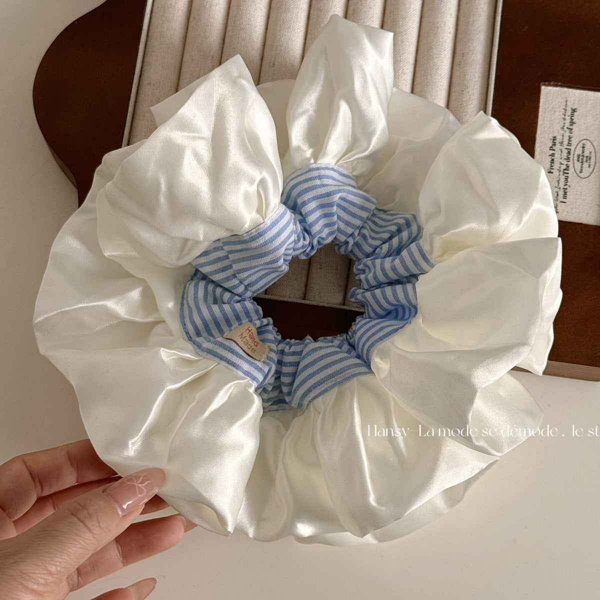 Large Satin Ruffle Ballet Scrunchie
