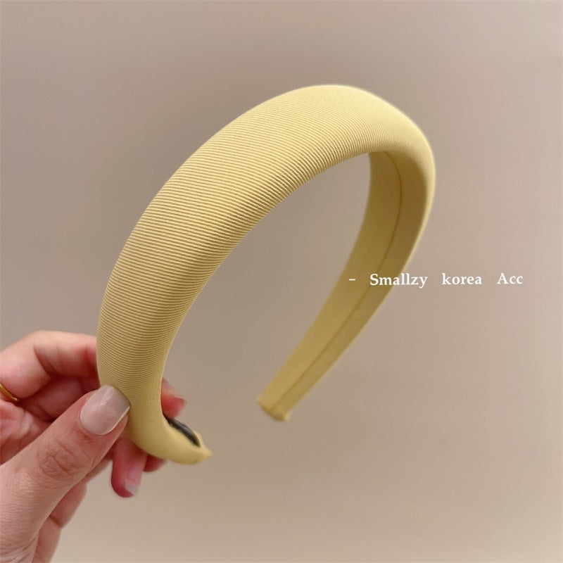 Solid Color High-Top Fabric Headband