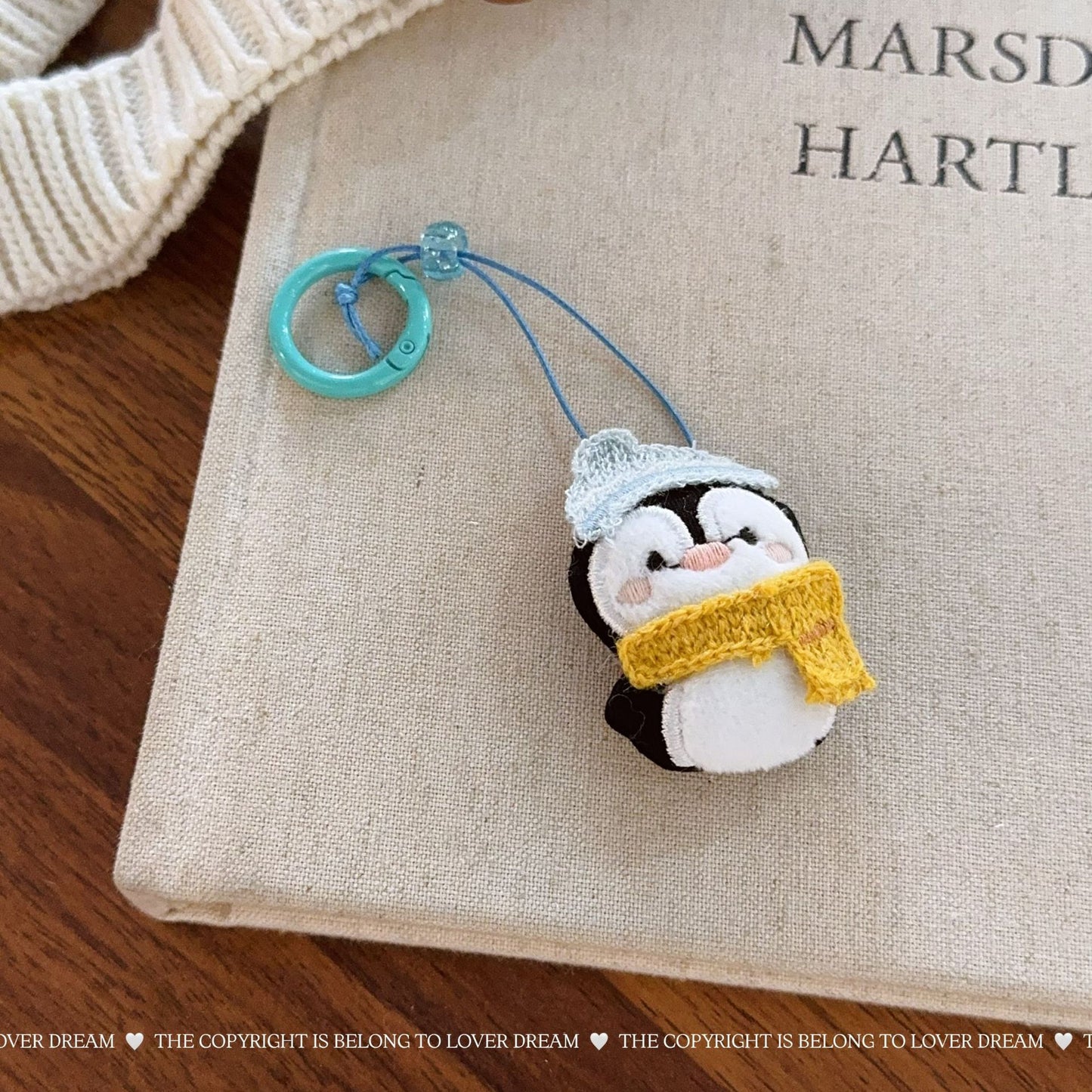 Padded Mushroom & Dog Keychain