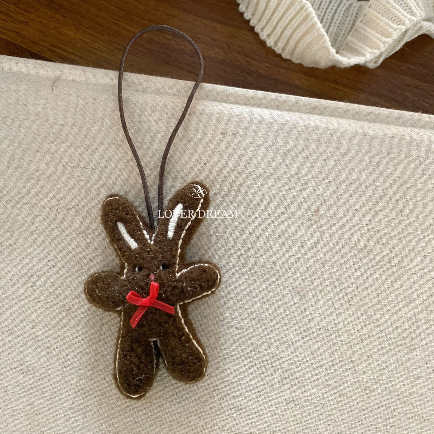 Red New Year Bear & Bunny Keychain