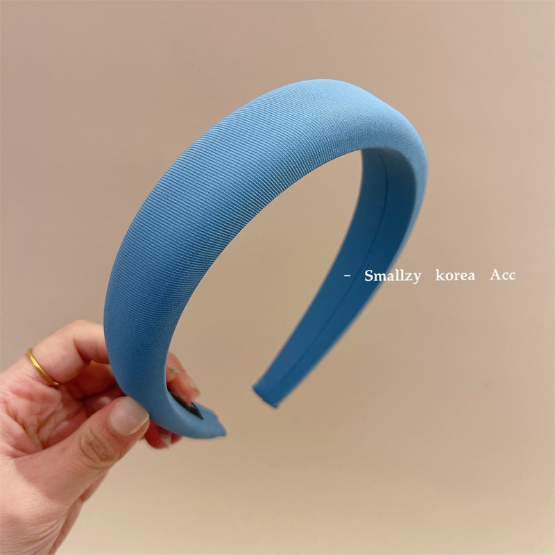 Solid Color High-Top Fabric Headband