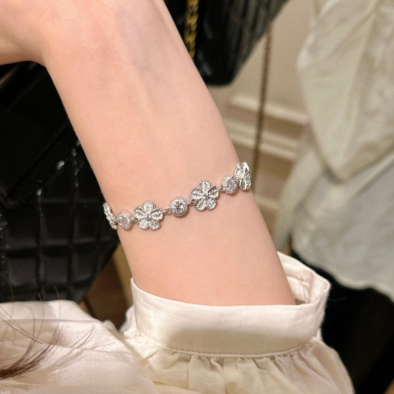 Pavé Bubble Flower Jewelry Set