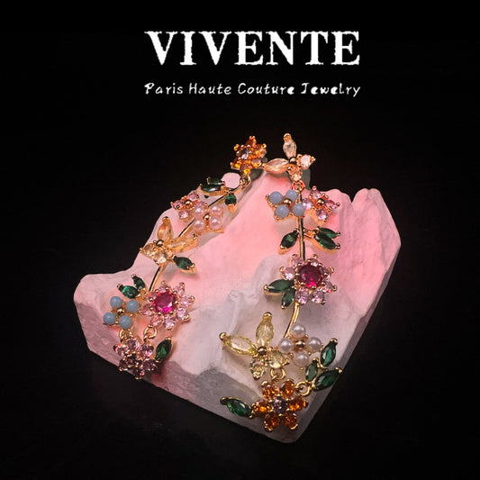 Flora Luxe – Multi-Gem Jewelry Set