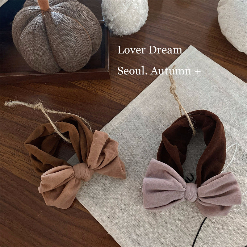 Soft Fabric Bow Hair Tie